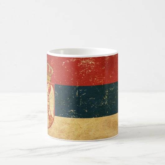 Flagge Serbien Kaffeetasse (Mittel)