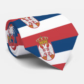 Flagge Serbien Krawatte (Gerollt)