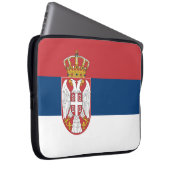 Flagge Serbien Laptopschutzhülle (Vorne Rechts)