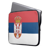 Flagge Serbien Laptopschutzhülle (Vorderseite Links)
