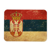 Flagge Serbien Magnet (Horizontal)