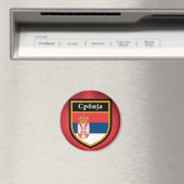Flagge Serbien Magnet (In Situ (Geschirrspüler))