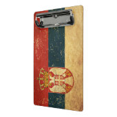 Flagge Serbien Mini Klemmbrett (Gewinkelt2)