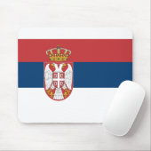 Flagge Serbien Mousepad (Mit Mouse)