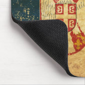 Flagge Serbien Mousepad (Ecke)