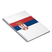 Flagge Serbien Notizblock (Rechte Seite)