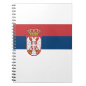 Flagge Serbien Notizblock (Vorderseite)