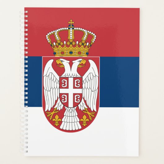 Flagge Serbien Planer (Vorderseite)