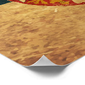 Flagge Serbien Poster (Ecke)