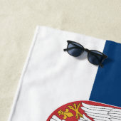 Flagge Serbien Strandtuch (Beispiel)