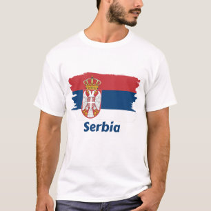 Flagge Serbien T-Shirt