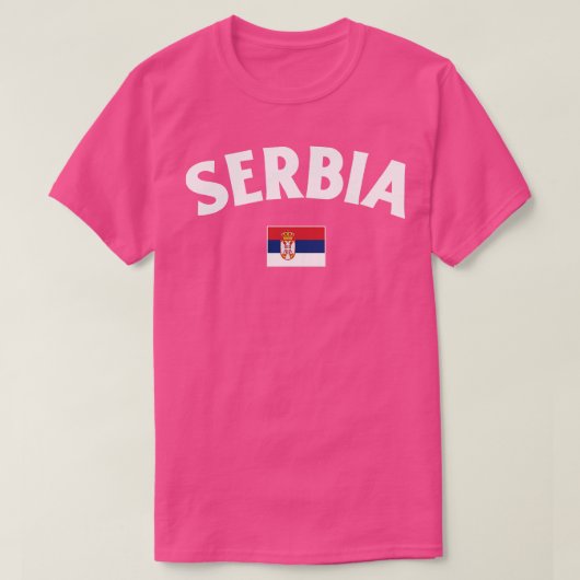 Flagge Serbien T-Shirt (Design vorne)