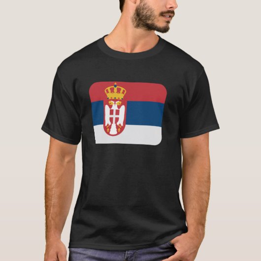 Flagge Serbien T-Shirt (Vorderseite)