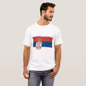 Flagge Serbien T-Shirt (Vorne ganz)