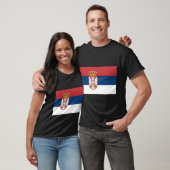 Flagge Serbien T-Shirt (Unisex)