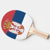 Flagge Serbien Tischtennis Schläger (Seitenansicht)