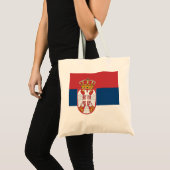 Flagge Serbien Tragetasche (Vorderseite (Produkt))