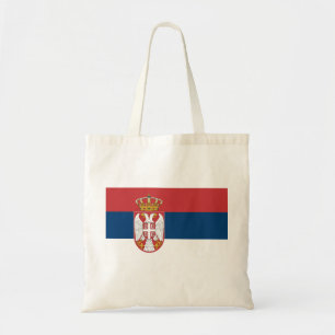 Flagge Serbien Tragetasche