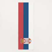 Flagge Serbien Yogamatte (Rückseite)