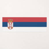 Flagge Serbien Yogamatte (Vorderseite (Horizontal))