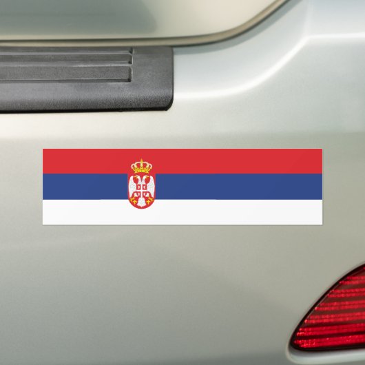 Flagge Serbiens Autoaufkleber (Auf Auto)