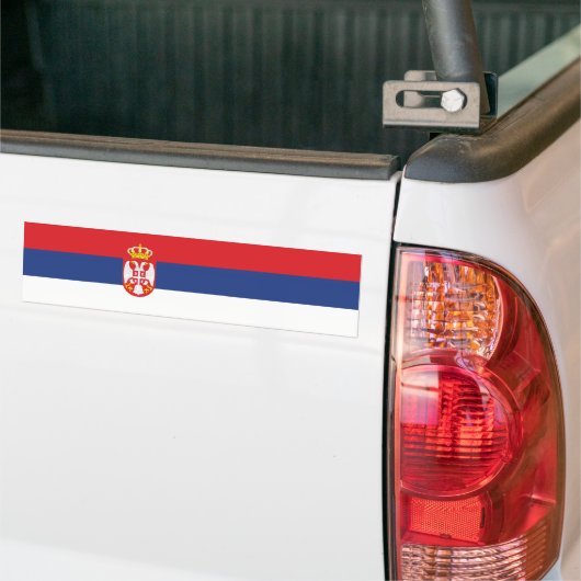 Flagge Serbiens Autoaufkleber (Auf Lkw)