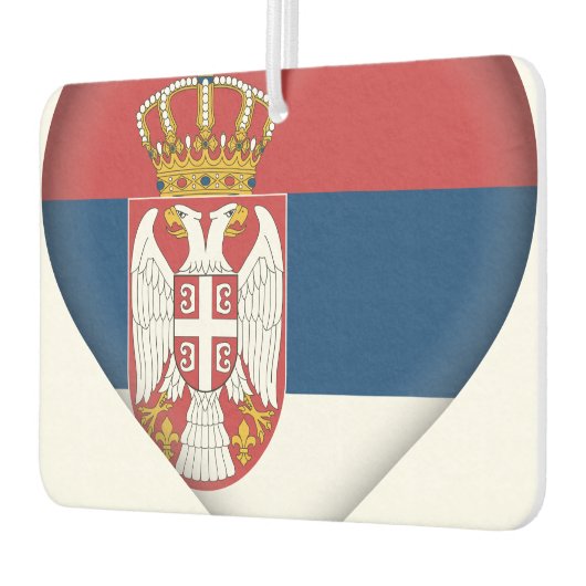 Flagge Serbiens Autolufterfrischer (Links)