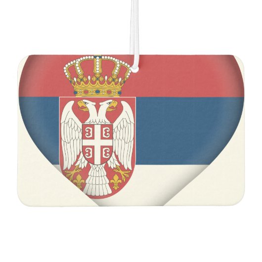 Flagge Serbiens Autolufterfrischer (Vorderseite)