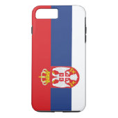 Flagge Serbiens Case-Mate iPhone Hülle (Rückseite)