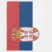 Flagge Serbiens Fleecedecke (Vorderseite)
