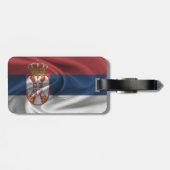 Flagge Serbiens Gepäckanhänger (Rückseite horizontal)