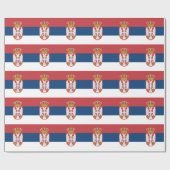 Flagge Serbiens Geschenkpapier (Flach)