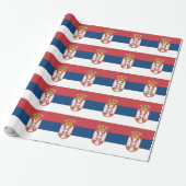 Flagge Serbiens Geschenkpapier (Ungerollt)