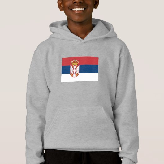 Flagge Serbiens Hoodie (Vorderseite)