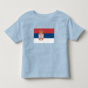 Flagge Serbiens Kleinkind T-shirt