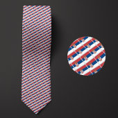 Flagge Serbiens Muster Krawatte