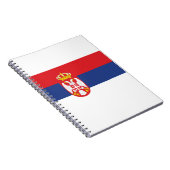 Flagge Serbiens Notizblock (Rechte Seite)