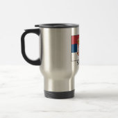 Flagge Serbiens Reisebecher (Links)