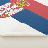 Flagge Serbiens Sherpadecke (3/4)