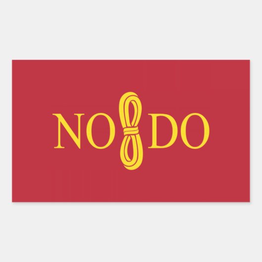 Flagge Sevilla (Spanien) Rechteckiger Aufkleber (Vorderseite)