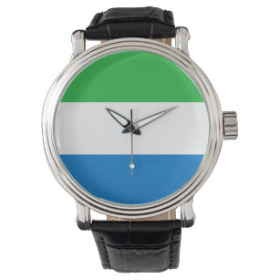 Flagge Sierra Leones Armbanduhr