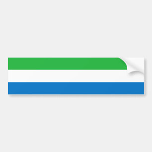 Flagge Sierra Leones Autoaufkleber