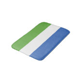 Flagge Sierra Leones Badematte (Schrägansicht)