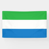Flagge Sierra Leones Banner (Horizontal)