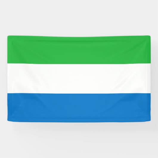 Flagge Sierra Leones Banner (Horizontal)