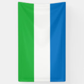 Flagge Sierra Leones Banner (Vertikal)