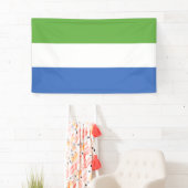 Flagge Sierra Leones Banner (Insitu)