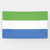 Flagge Sierra Leones Banner (Horizontal)
