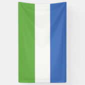 Flagge Sierra Leones Banner (Vertikal)