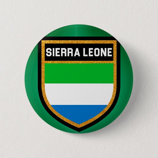 Flagge Sierra Leones Button (Vorderseite)
